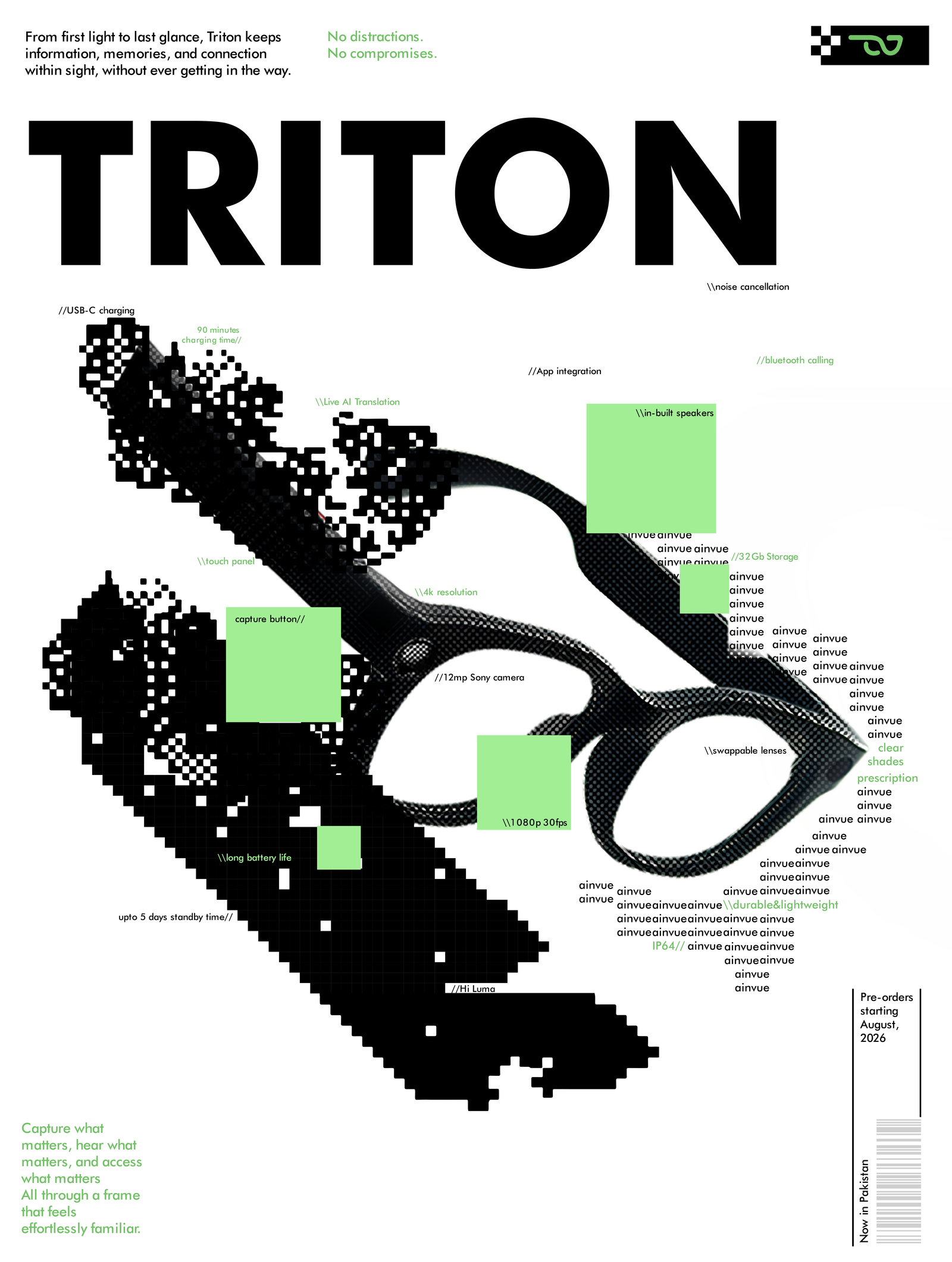 Ainvue smart eyewear — AI vision
